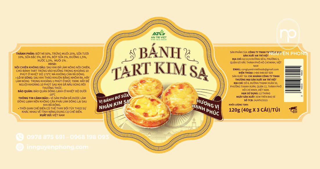Dịch vụ in tem bánh theo yêu cầu